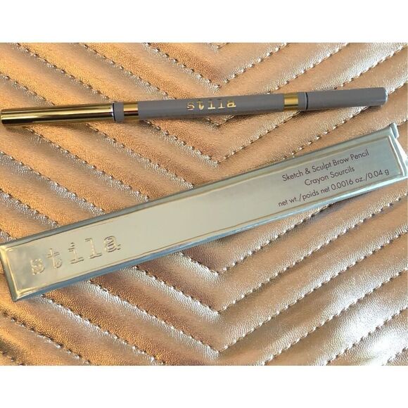 STILA - NWT Sketch & Sculpt Brow Pencil in “Light”. Dual Ended & Retractable - Picture 4 of 12